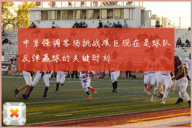 申京强调客场挑战艰巨现在是球队反弹赢球的关键时刻